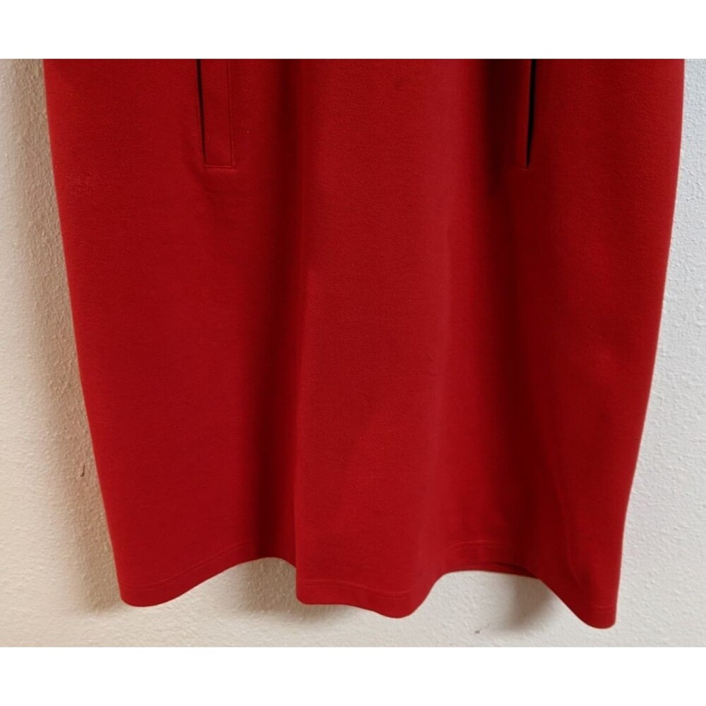 NEW~Women's TALBOTS Red Pique Cotton Layered Look Collared Shirt Dress Size 1X - Picture 6 of 16
